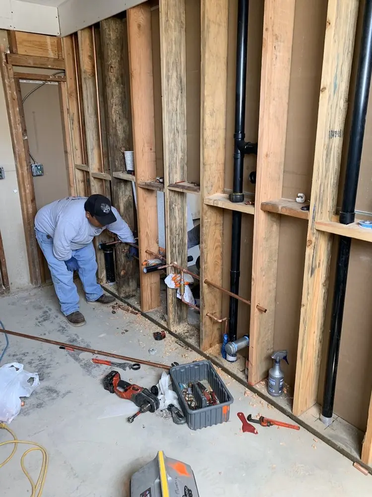 Commercial rough-in plumbing for Gas Line Repair in Palmyra